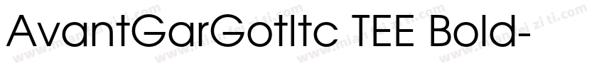 AvantGarGotItc TEE Bold字体转换